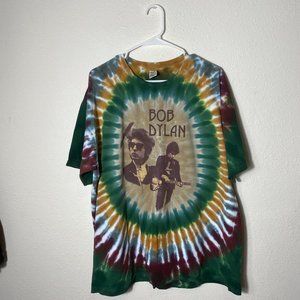 Bob Dylan Hand Dye Tie Dye T Shirt Size XL
